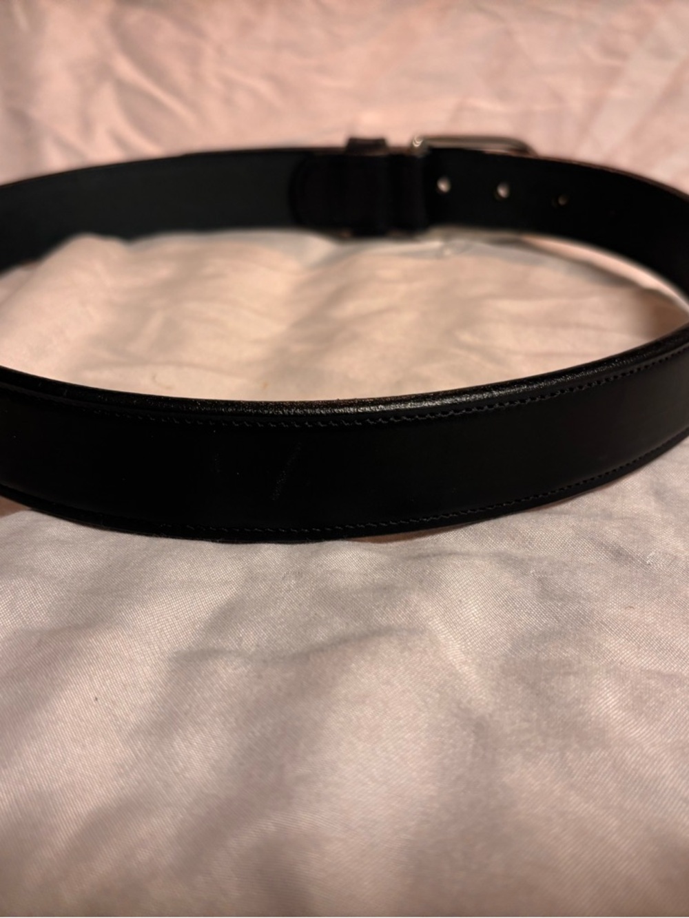 Tory Black Leather Belt with Silver-Tone Spur Buckle size 30 NWOT - Picture 7 of 9